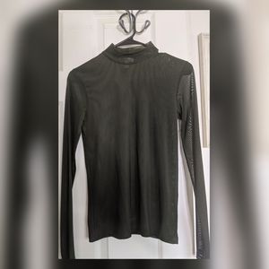 Sheer mesh long sleeve